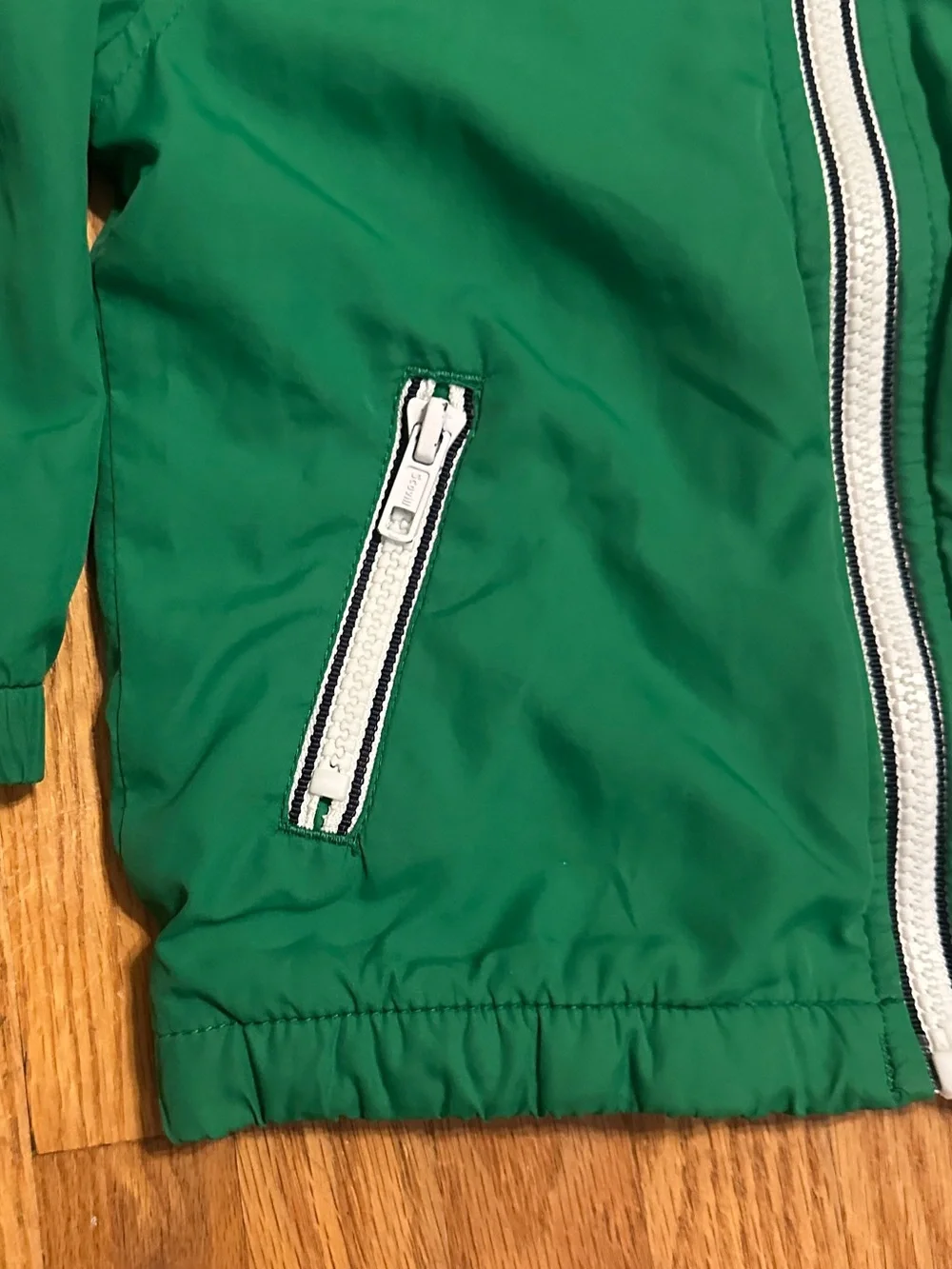 Gymboree Boys Green Hooded Windbreaker Jacket 12–24 Months